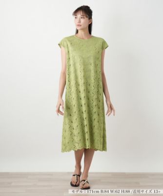 カットワークレースワンピース【Ｌｅｉｌｉａｎ　ＷＨＩＴＥ　ＬＡＢＥＬ】