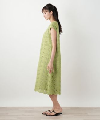 カットワークレースワンピース【Ｌｅｉｌｉａｎ　ＷＨＩＴＥ　ＬＡＢＥＬ】
