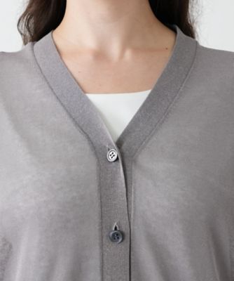 leilian - Leilian(レリアン) 七分袖セーター サイズ13 L レディース - グレー Vネック Leilian(レリアン) 七分袖セーター サイズ13 L レディース