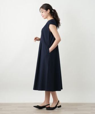 Ｖネックフレアワンピース【Ｌｅｉｌｉａｎ　ＷＨＩＴＥ　ＬＡＢＥＬ】