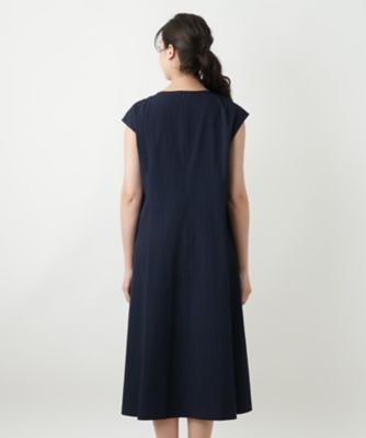 Ｖネックフレアワンピース【Ｌｅｉｌｉａｎ　ＷＨＩＴＥ　ＬＡＢＥＬ】