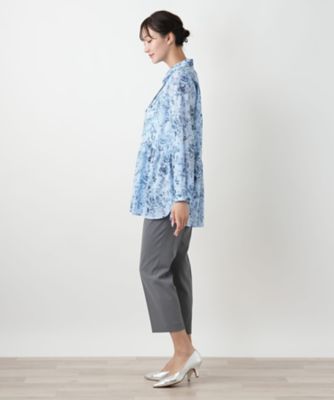 フラワープリントブラウス【Ｌｅｉｌｉａｎ　ＷＨＩＴＥ　ＬＡＢＥＬ】