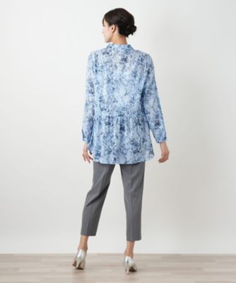 フラワープリントブラウス【Ｌｅｉｌｉａｎ　ＷＨＩＴＥ　ＬＡＢＥＬ】