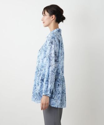 フラワープリントブラウス【Ｌｅｉｌｉａｎ　ＷＨＩＴＥ　ＬＡＢＥＬ】