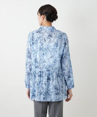 フラワープリントブラウス【Ｌｅｉｌｉａｎ　ＷＨＩＴＥ　ＬＡＢＥＬ】
