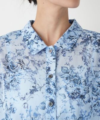 フラワープリントブラウス【Ｌｅｉｌｉａｎ　ＷＨＩＴＥ　ＬＡＢＥＬ】