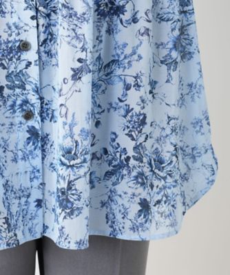フラワープリントブラウス【Ｌｅｉｌｉａｎ　ＷＨＩＴＥ　ＬＡＢＥＬ】