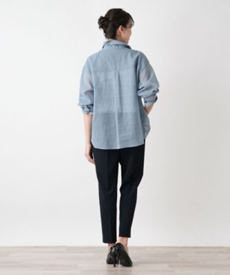 シアーブラウス【Ｌｅｉｌｉａｎ　ＷＨＩＴＥ　ＬＡＢＥＬ】