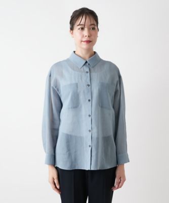 シアーブラウス【Ｌｅｉｌｉａｎ　ＷＨＩＴＥ　ＬＡＢＥＬ】