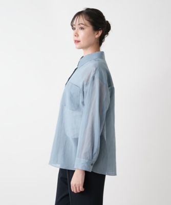 シアーブラウス【Ｌｅｉｌｉａｎ　ＷＨＩＴＥ　ＬＡＢＥＬ】