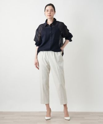 シアーブラウス【Ｌｅｉｌｉａｎ　ＷＨＩＴＥ　ＬＡＢＥＬ】