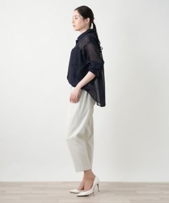 シアーブラウス【Ｌｅｉｌｉａｎ　ＷＨＩＴＥ　ＬＡＢＥＬ】