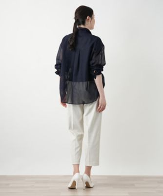 シアーブラウス【Ｌｅｉｌｉａｎ　ＷＨＩＴＥ　ＬＡＢＥＬ】