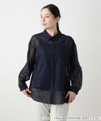 シアーブラウス【Ｌｅｉｌｉａｎ　ＷＨＩＴＥ　ＬＡＢＥＬ】