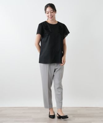 フラワー刺繍ブラウス【Ｌｅｉｌｉａｎ　ＷＨＩＴＥ　ＬＡＢＥＬ】