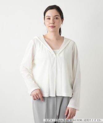 フーデッドブラウス【Ｌｅｉｌｉａｎ　ＷＨＩＴＥ　ＬＡＢＥＬ】