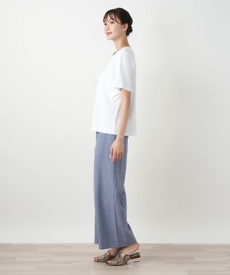 ワイドパンツ【Ｌｅｉｌｉａｎ　ＷＨＩＴＥ　ＬＡＢＥＬ】