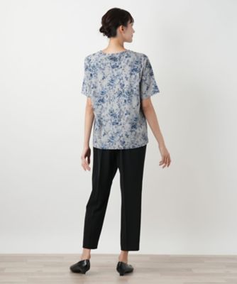 フラワープリントＴシャツ【Ｌｅｉｌｉａｎ　ＷＨＩＴＥ　ＬＡＢＥＬ】