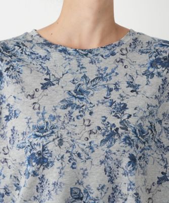 フラワープリントＴシャツ【Ｌｅｉｌｉａｎ　ＷＨＩＴＥ　ＬＡＢＥＬ】