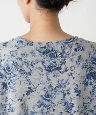 フラワープリントＴシャツ【Ｌｅｉｌｉａｎ　ＷＨＩＴＥ　ＬＡＢＥＬ】
