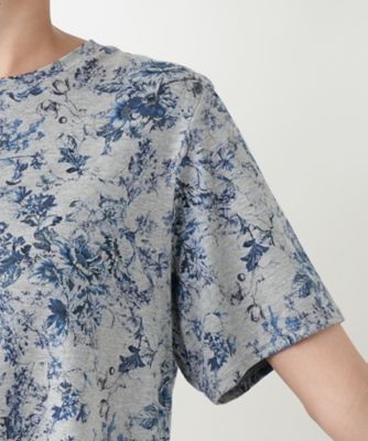 フラワープリントＴシャツ【Ｌｅｉｌｉａｎ　ＷＨＩＴＥ　ＬＡＢＥＬ】