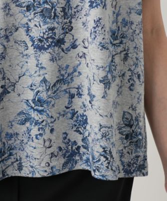 フラワープリントＴシャツ【Ｌｅｉｌｉａｎ　ＷＨＩＴＥ　ＬＡＢＥＬ】