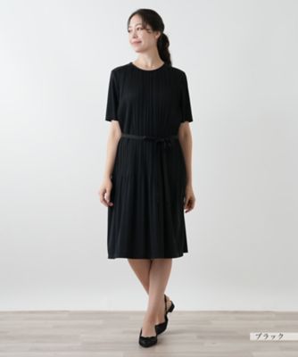 ベルト付きプリーツワンピース【Ｌｅｉｌｉａｎ　ＷＨＩＴＥ　ＬＡＢＥＬ】