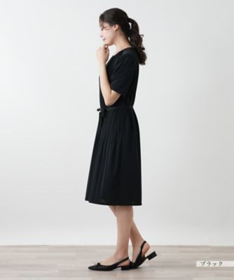 ベルト付きプリーツワンピース【Ｌｅｉｌｉａｎ　ＷＨＩＴＥ　ＬＡＢＥＬ】