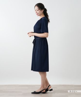 ベルト付きプリーツワンピース【Ｌｅｉｌｉａｎ　ＷＨＩＴＥ　ＬＡＢＥＬ】