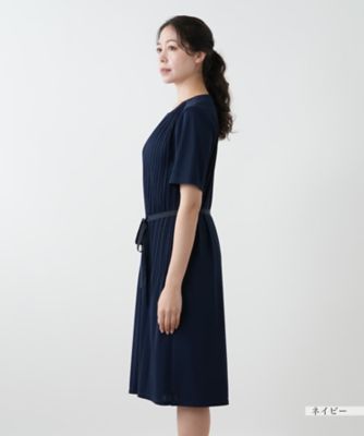 ベルト付きプリーツワンピース【Ｌｅｉｌｉａｎ　ＷＨＩＴＥ　ＬＡＢＥＬ】