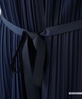 ベルト付きプリーツワンピース【Ｌｅｉｌｉａｎ　ＷＨＩＴＥ　ＬＡＢＥＬ】