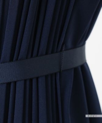 ベルト付きプリーツワンピース【Ｌｅｉｌｉａｎ　ＷＨＩＴＥ　ＬＡＢＥＬ】