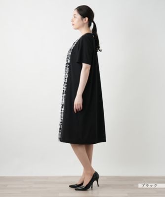 【店舗人気】幾何学切替フレアワンピース【Ｌｅｉｌｉａｎ　ＷＨＩＴＥ　ＬＡＢＥＬ】