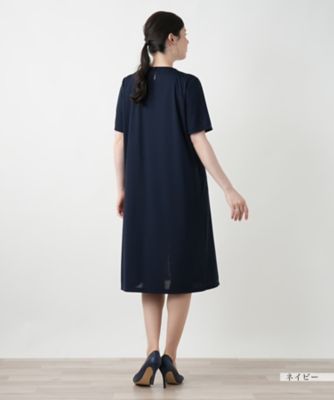 【店舗人気】幾何学切替フレアワンピース【Ｌｅｉｌｉａｎ　ＷＨＩＴＥ　ＬＡＢＥＬ】