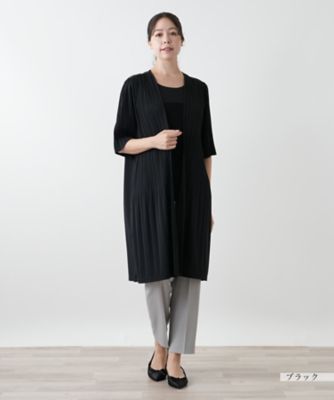 プリーツロングジャケット【Ｌｅｉｌｉａｎ　ＷＨＩＴＥ　ＬＡＢＥＬ】
