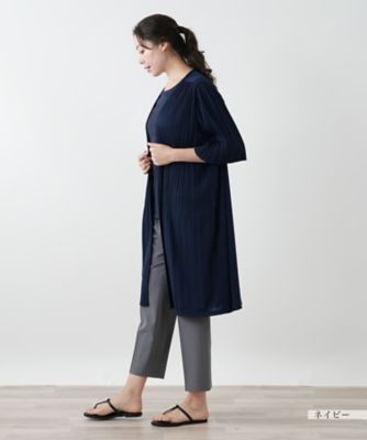 プリーツロングジャケット【Ｌｅｉｌｉａｎ　ＷＨＩＴＥ　ＬＡＢＥＬ】