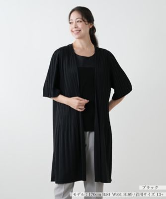 プリーツロングジャケット【Ｌｅｉｌｉａｎ　ＷＨＩＴＥ　ＬＡＢＥＬ】