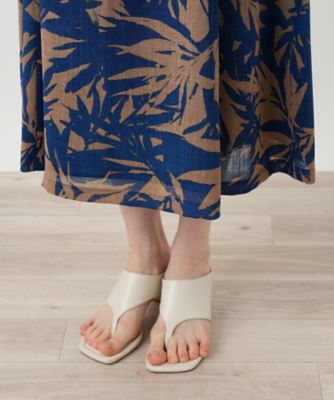 リーフ柄フレアスカート【Ｌｅｉｌｉａｎ　ＷＨＩＴＥ　ＬＡＢＥＬ】