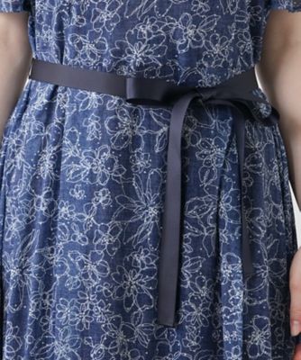 フラワー柄フレアワンピース【Ｌｅｉｌｉａｎ　ＷＨＩＴＥ　ＬＡＢＥＬ】
