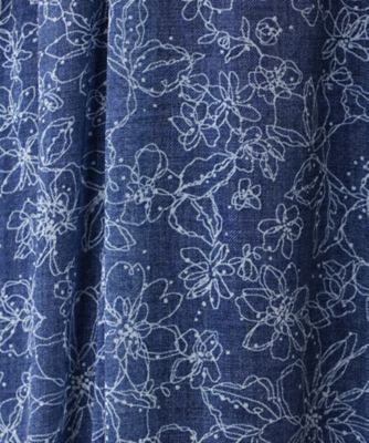 フラワー柄フレアワンピース【Ｌｅｉｌｉａｎ　ＷＨＩＴＥ　ＬＡＢＥＬ】
