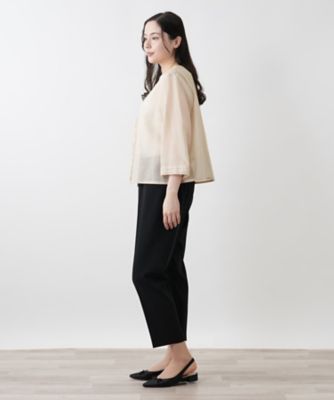 ノーカラージャケット【Ｌｅｉｌｉａｎ　ＷＨＩＴＥ　ＬＡＢＥＬ】