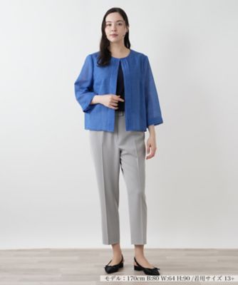 ノーカラージャケット【Ｌｅｉｌｉａｎ　ＷＨＩＴＥ　ＬＡＢＥＬ】