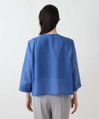 ノーカラージャケット【Ｌｅｉｌｉａｎ　ＷＨＩＴＥ　ＬＡＢＥＬ】