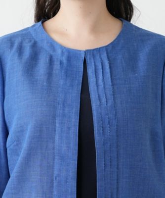 ノーカラージャケット【Ｌｅｉｌｉａｎ　ＷＨＩＴＥ　ＬＡＢＥＬ】