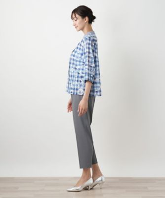 チェック柄シャツブラウス -｜Leilian（レリアン）｜Leilian Co