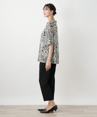店舗人気】フラワープリントカットソー【Leilian
