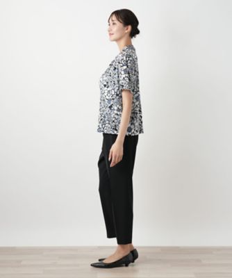 【店舗人気】フラワープリントカットソー【Ｌｅｉｌｉａｎ　ＷＨＩＴＥ　ＬＡＢＥＬ】