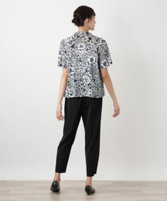 【店舗人気】フラワープリントカットソー【Ｌｅｉｌｉａｎ　ＷＨＩＴＥ　ＬＡＢＥＬ】
