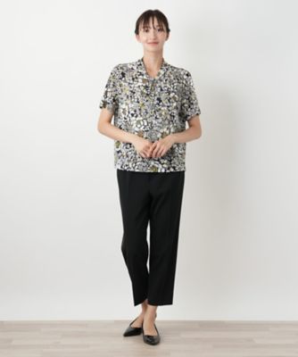 【店舗人気】フラワープリントカットソー【Ｌｅｉｌｉａｎ　ＷＨＩＴＥ　ＬＡＢＥＬ】