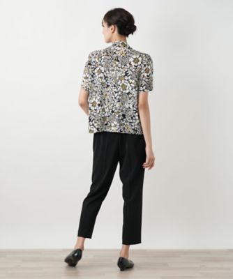 【店舗人気】フラワープリントカットソー【Ｌｅｉｌｉａｎ　ＷＨＩＴＥ　ＬＡＢＥＬ】
